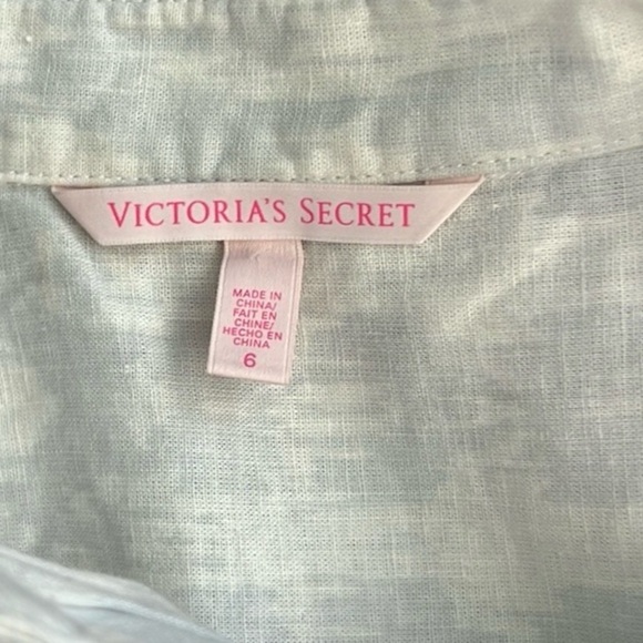 ⭐️Victoria's Secret,Ikat Tie-Dye Boho Romper,Soft Linen & Cotton Blend,Button-Up - Picture 12 of 16